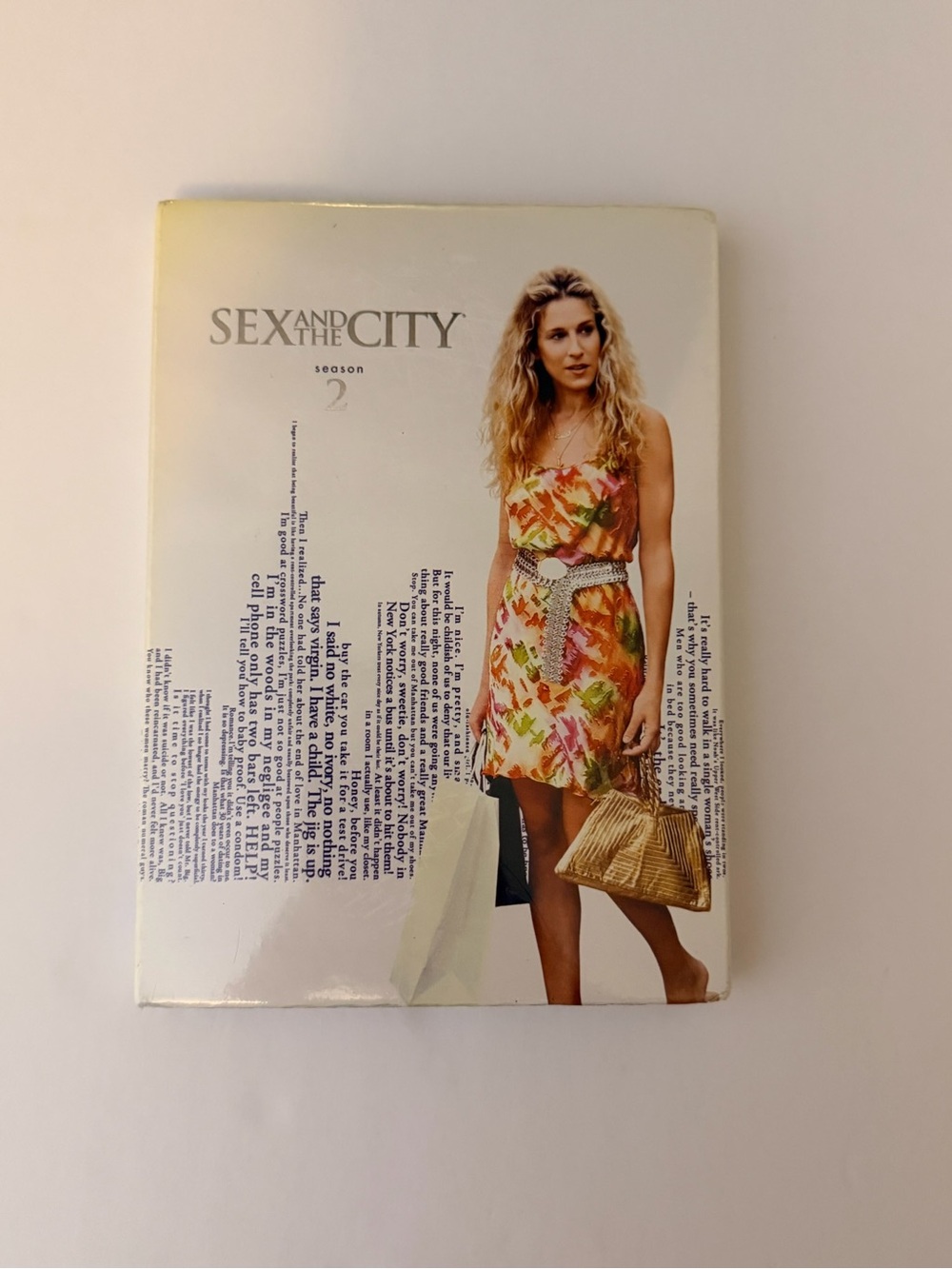 Sex and the City Season 2 DVD Box Set - White Cover with Colorful Dress Art